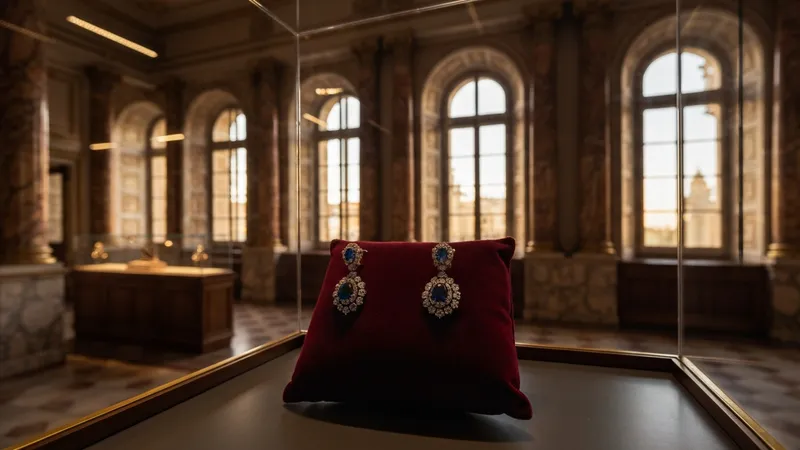 Boucles d'oreilles royales saphir en or dans l'histoire