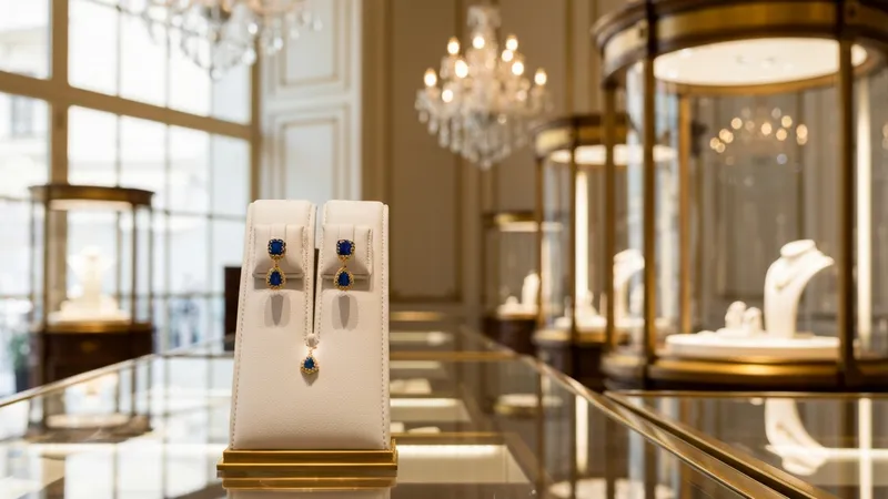 Joailliers renommés pour des boucles d'oreilles saphir en or