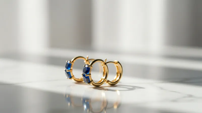 Boucles d'oreilles saphir pour mariage en or blanc