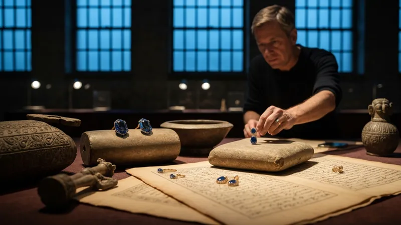 Symboles culturels des boucles d'oreilles saphir